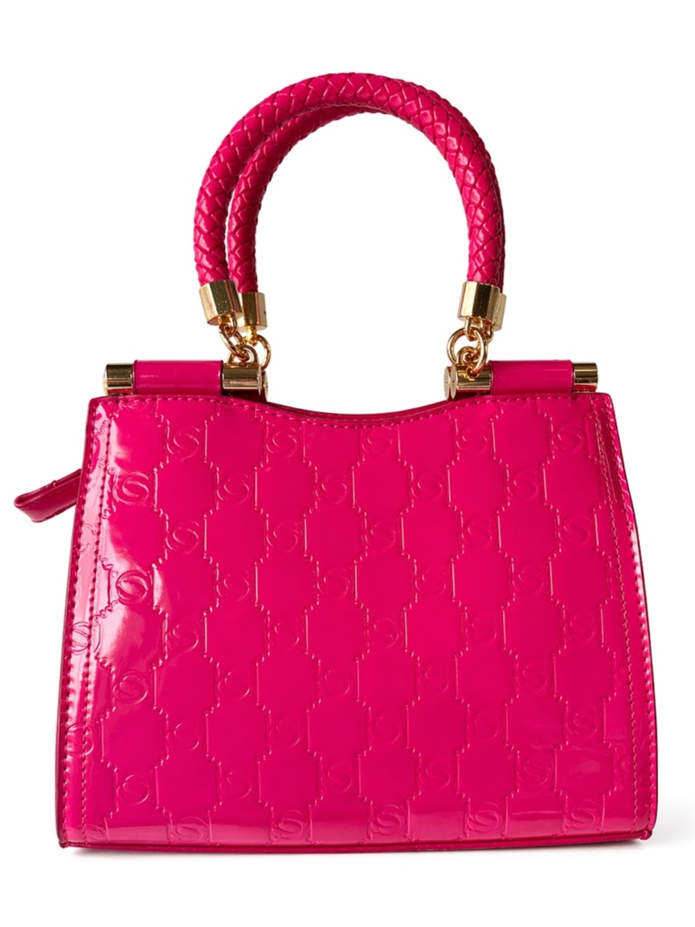 Bebe Dana Monogram Top Handle Crossbody PINK NWT women’s bags - Picture 3 of 6